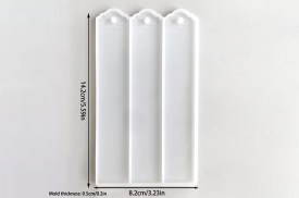 Molde silicona señaladores punta redondeada 